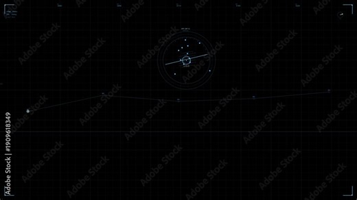 Hud animation for videographers focusing on sci-fi interface elements and movements during video editing sessions