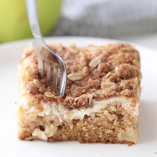 5.8K views · 22 reactions | It's a beautiful day for a delicious new brunch recipe. ➡️ APPLE COFFEE CAKE with Cream Cheese filling and Cinnamon Oat Streusel  https://tastesbetterfromscratch.com/apple-coffee-cake-cream-cheese-filling/ | Tastes Better From Scratch | Facebook
