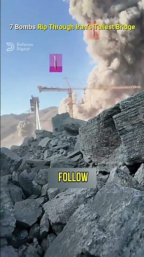 Seven JDAM Bombs Rip Through Iran’s Tallest Bridge!