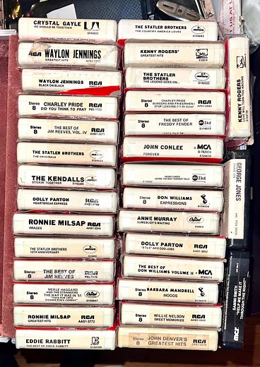 Vintage 8 Track Tape Collection 31 Tapes 1970s Country Icons in Large Carry Case. Waylon Jennings, Willie Nelson, Dolly Parton, Many More - Etsy