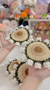 Lót ly xinh quá nè ❤️ #móclen #crocheter #handmade #crochet #crochetbag #diy | Kim My