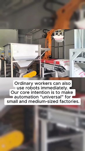 Ordinary workers can also use robots immediately. Our core intention is to make automation “universal” for small and medium-sized factories.#fyp #robotcôngnghiệp#industrialdesign#industrial#industrialrevolution #automation#technology#plate#industrialrobot#palletizer#automationequipment #robot #robotarm#machine#abb #kuka #fanuc #yaskawa #businessautomation