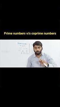 difference between prime numbers and coprime numbers #shortvideo #mathematicclass10 #maths #teacher