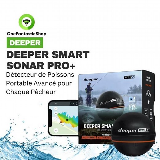 Deeper Smart Sonar PRO+ : Détecteur de Poissons Portable Avancé pour Chaque Pêcheur