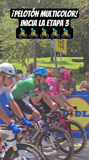 ¡Pelotón multicolor! Inicia la etapa 3 #TourdeSuisse #Ciclismo #RideBikeMx #Cycling