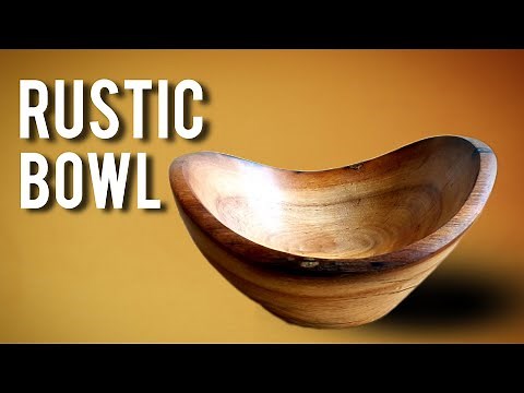 Handcrafted Rustic Wooden Bowl — No Lathe, Just Hand Tools!