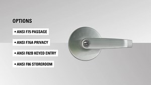 Universal Hardware Heavy Duty Commercial Entry Lever Cylindrical Chassis ADA UL 3-Hour Fire ANSI Grade 2 Satin Chrome UH40019