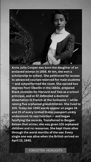 "She Was Born Into Slavery — and Died With Her Words in Every American Passport"