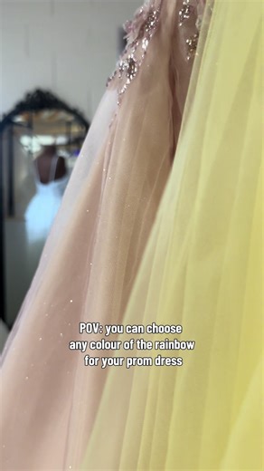 POV: you can choose any colour of the rainbow for your prom dress. The question is, what are you going to choose? #shinebrightlikeadiamond #prom2026 #horsham