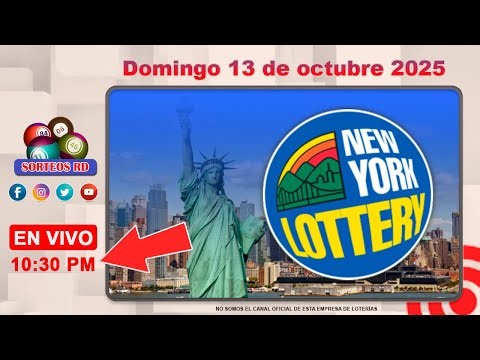New York Lottery en vivo │Lunes 13 de octubre 2025 - 10:30 PM #loteriasdominicanas