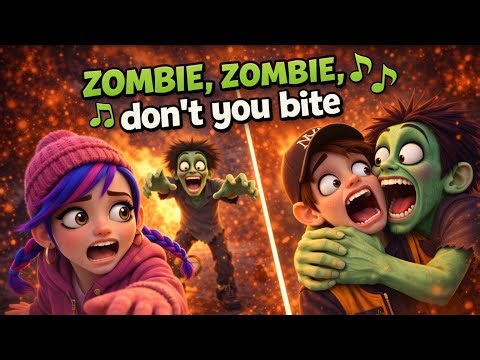 PoZombie, Zombie, Don’t You Bite! 🧟😂 Kids Dance Song | #KidsSong #ZombieDance #FunnyZombie
