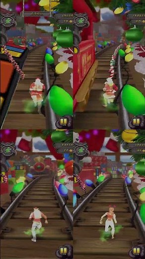 Christmas special Temple run gameplay - Temple Run 2 Winter Toyland Karma Vs Barry Vs Mrs Vs Santa