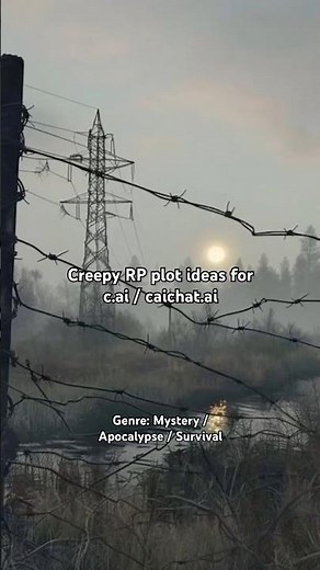 Dark Character AI plot ideas, horror RP, apocalypse stories and AI chatbot roleplay inspiration #rp
