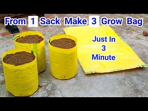 Make Grow Bag Easy at Home For Gardening / How To Make Grow Bag / Grow Bag Making Ideas