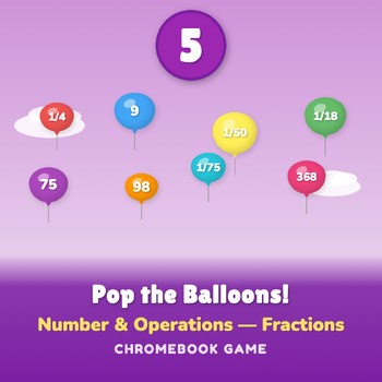 5th Grade Dividing Fractions Math Game | Math Center Activity