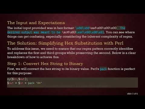 Mastering Perl Regex: Group Capturing and Substitution Explained