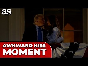 AWKWARD MOMENT: TRUMP and MELANIA’s uneasy kiss during JULY 4th FIREWORKS