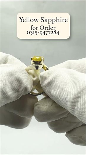 Yellow Sapphire Ring | By Jawa Gems