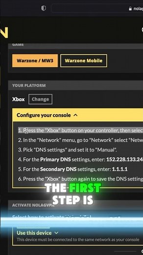 HOW TO SET UP NO LAG VPN ON XBOX 🔥LINK IN BIO🔥PART 2 #callofduty #cod #warzone #nolagvpn