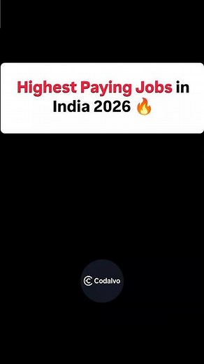 Highest Paid Jobs in India in 2026 | Top Career Roles & Salaries