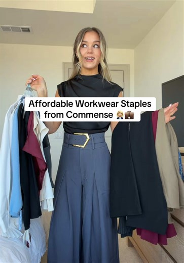 affordable staples for the office (most under $50!) @Commense #workwear #corporate #capsulewardrobe #commensereview #commense code: whitneygrett_12