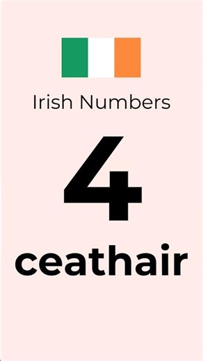 Learn Irish Numbers 1–10 in 12 Seconds | Quick Gaeilge Counting Practice