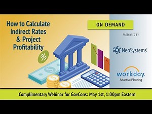 How to Calculate Indirect Rates & Project Profitability by NeoSystems & Workday Adaptive