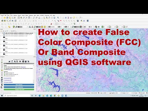 QGIS Lessons-7 How to create False Color Composite (FCC) Or Band Composite using Landsat 8 Data
