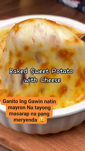 Baked sweet potato with Cheese#Magandang hapon#Cooking#Baked#sweet#Potato#Cheese#❤️🇵🇭❤️ | Rejoice Moran