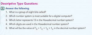 Answer the following questions:What is a group of eight bits ... | Filo