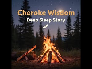 Cherokee Wisdom Sleep Story | Bedtime Meditation with Campfire Sounds & Native Flute for Deep Sleep