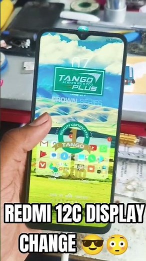 REDMI 12C DISPLAY CHANGE 😎😳 #repair #smartphone #youtubeshorts #mobilephone