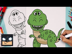 How To Draw Rex | Toy Story - Videos For Kids