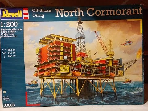 North Cormorant Oil Platform Kit Review, Revell 1/200