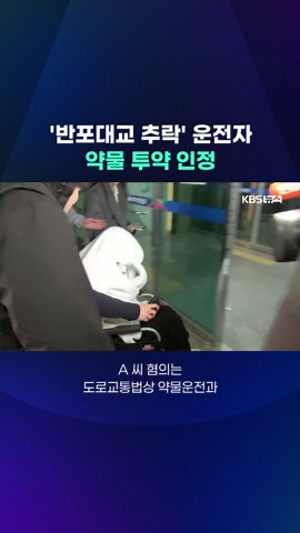 포르쉐 차량 추락 사고 및 운전자의 약물 투약