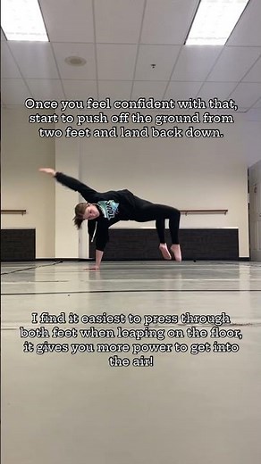 FLOOR LEAP VARIATIONS with Paige!