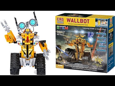 Wallbot Remote Controlled Robot Building Kit, Hot STEM App Controlled