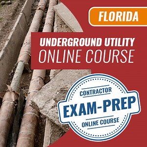 Florida State Underground Utility Contractors Trade Knowledge-Online Exam Prep Course-Pearson VUE