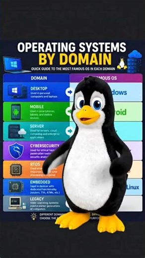 Operating System by Domain #operatingsystem #domain #cybersecurity