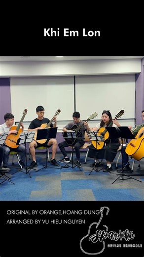 Khi Em Lớn | Sparkle Guitar Ensemble #orange #orangesinger #khiemlon #guitar #music #cover #ensemble
