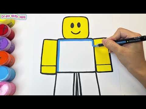 How to Draw Roblox Noob 🎮 | Easy Drawing Tutorial