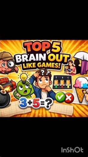 Top 5 Best Brain Puzzle Games 🧠 | Brain Out Like Games #shorts#viral