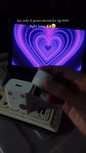 Affordable Mini Purple LED Light Lamp for ₱8