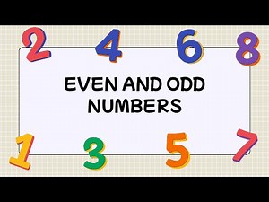 Even and Odd Numbers