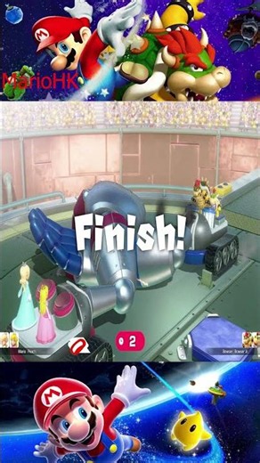 【スーパー マリオパーティ】ロボットアームレスリング *ロゼッタ vs ピーチ vs クッパ vs クッパJr. 110626 ( COM最強 たつじん) #shorts