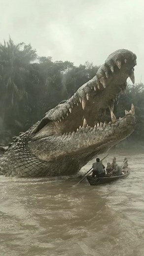 GIANT Crocodile Attacks Fishing Boat in Papua New Guinea