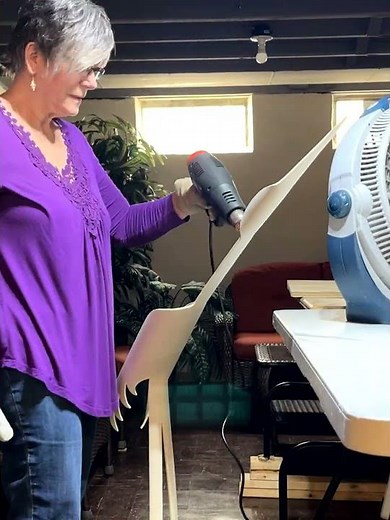 PVC Pipe Stork #diy #plasticpipe #plumbingpipe