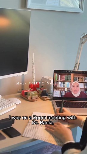 🎯 Never miss a detail while staying in the moment! Transform your meetings with AI that takes notes for you. ✨ 🔥 Ditch the frantic note-taking and join the conversation! Finally, you can focus on what matters - brainstorming ideas, engaging in discussions, and collaborating with your team. 🚀 | UMEVO AI