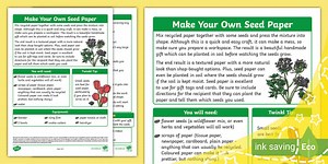 Make Your Own Seed Paper
