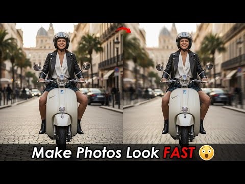 speed effect in photoshop | create motion blur effect on any photo easily